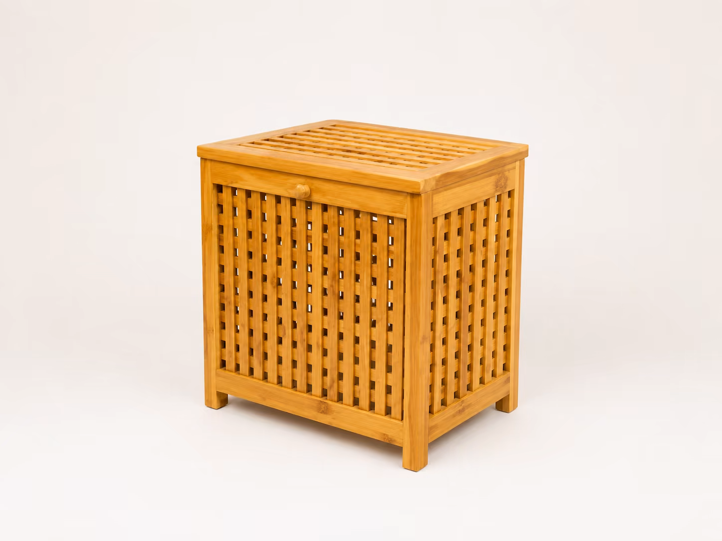 Tulia laundry bin, FSC®-certified teak from Soroteca