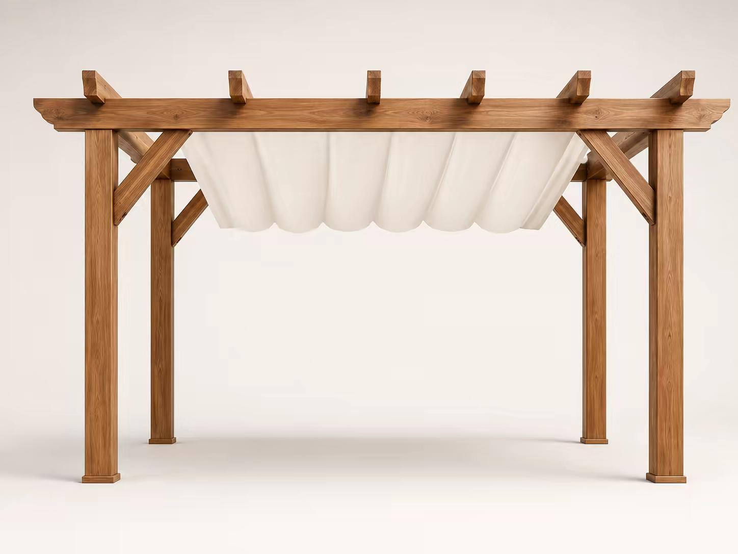Wood for pergolas, FSC®-certified teak from Soroteca
